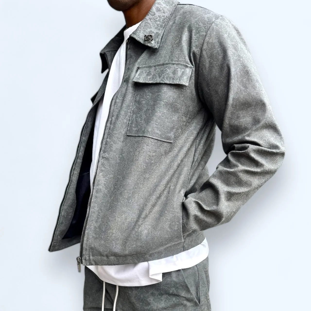 Jastillana Zip Jacket - Smoke Grey