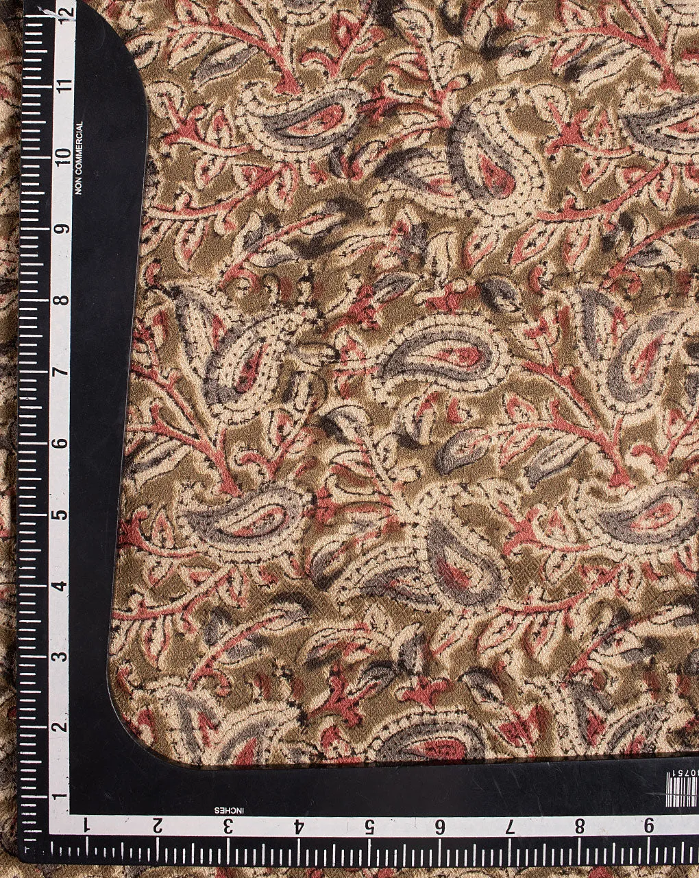 Kalamkari Hand Block Dobby Rayon Fabric