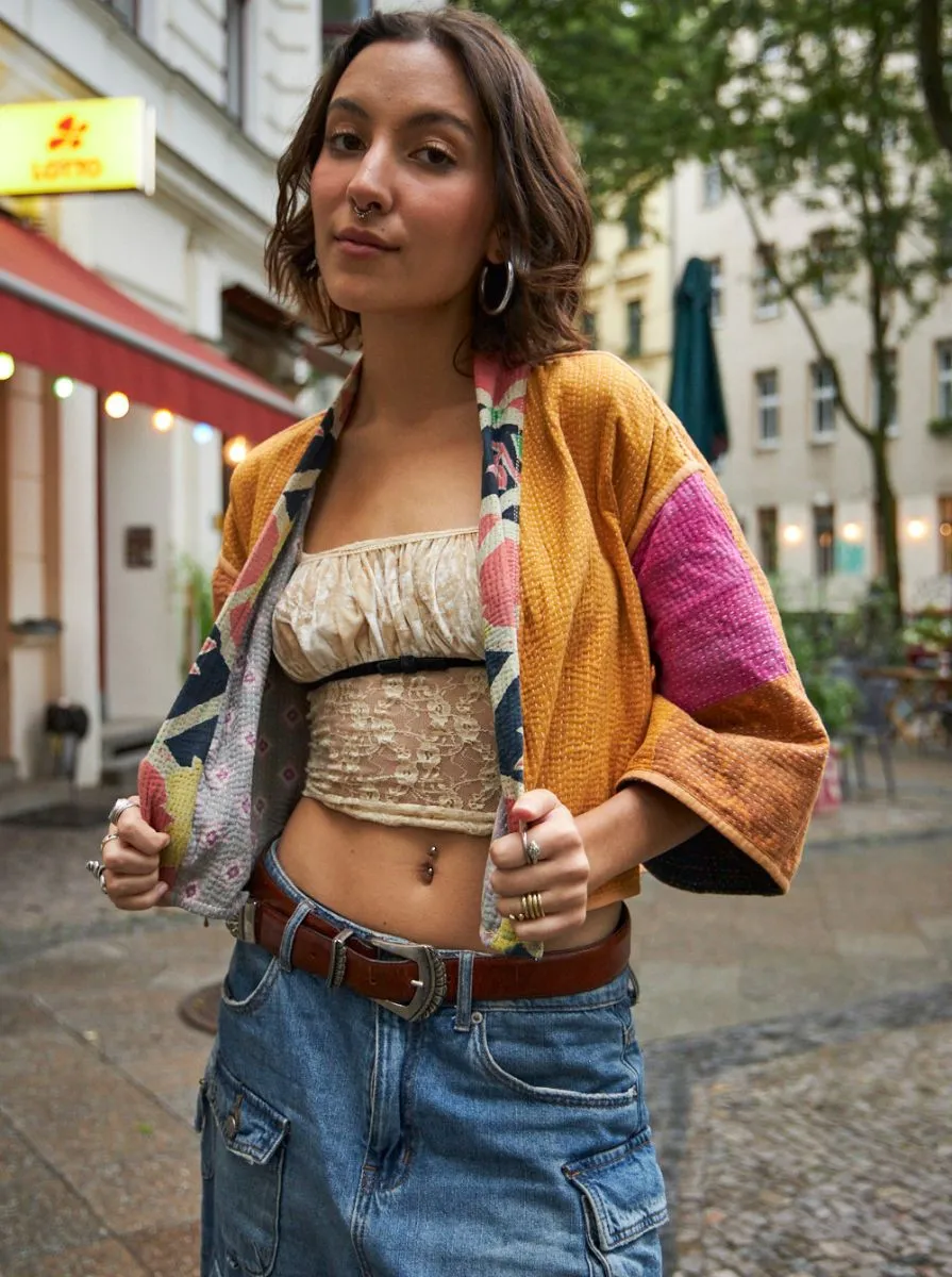kantha vintage bolero sashi