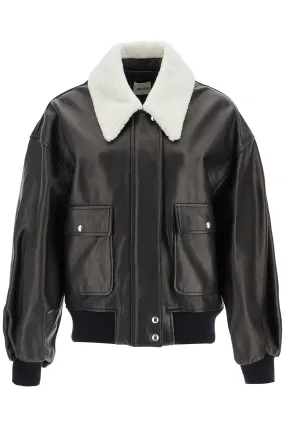Khaite Leather Shellar Jacket