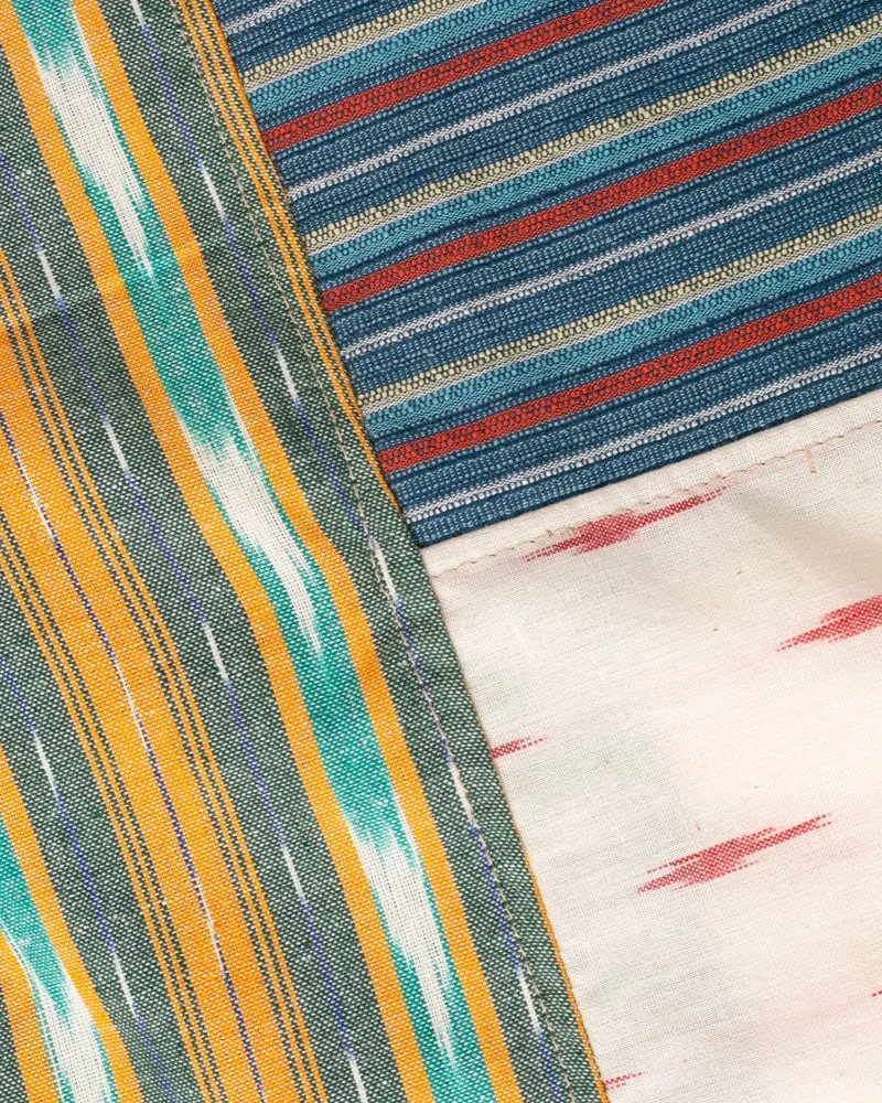 Kiriko Original Scarf, Indian Kasuri, Patchworked, #3
