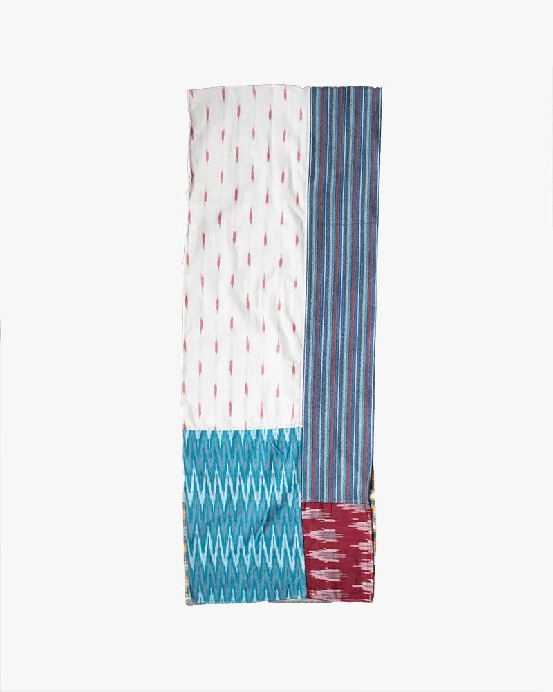 Kiriko Original Scarf, Indian Kasuri, Patchworked, #3
