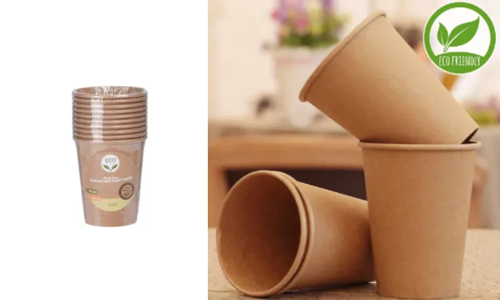Kraft Paper Cups - 250ml - Eco-Friendly