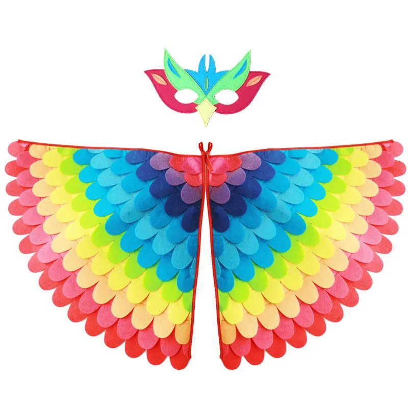 Large Felt Bird Wings and Masks Book Week Costumes Dress Up
