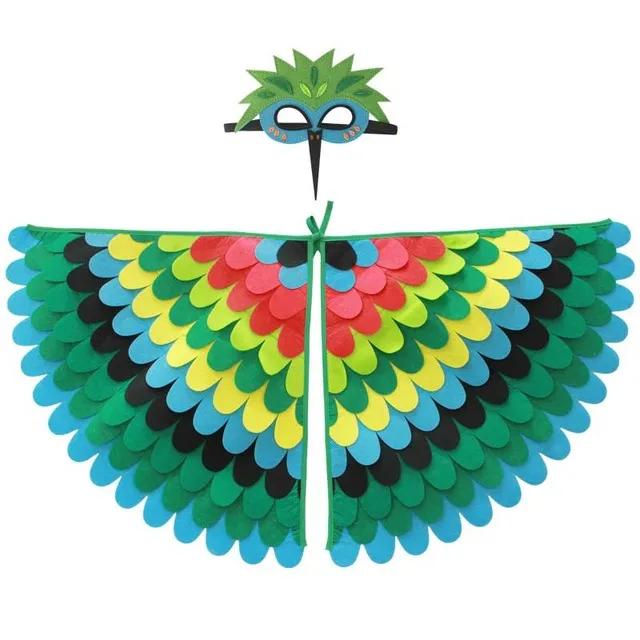 Large Felt Bird Wings and Masks Book Week Costumes Dress Up