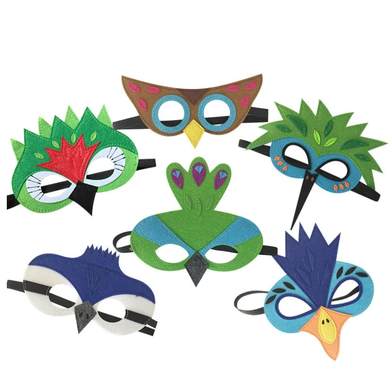 Large Felt Bird Wings and Masks Book Week Costumes Dress Up