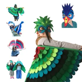 Large Felt Bird Wings and Masks Book Week Costumes Dress Up