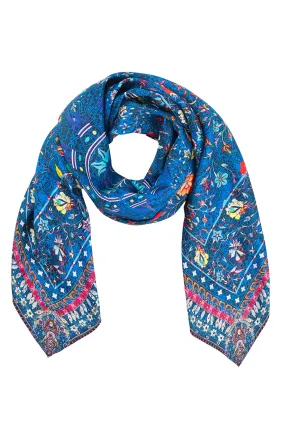 LARGE SQUARE SCARF KINDNESS KALEIDOSCOPE