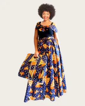 Long Skirt & Pocketbook Set