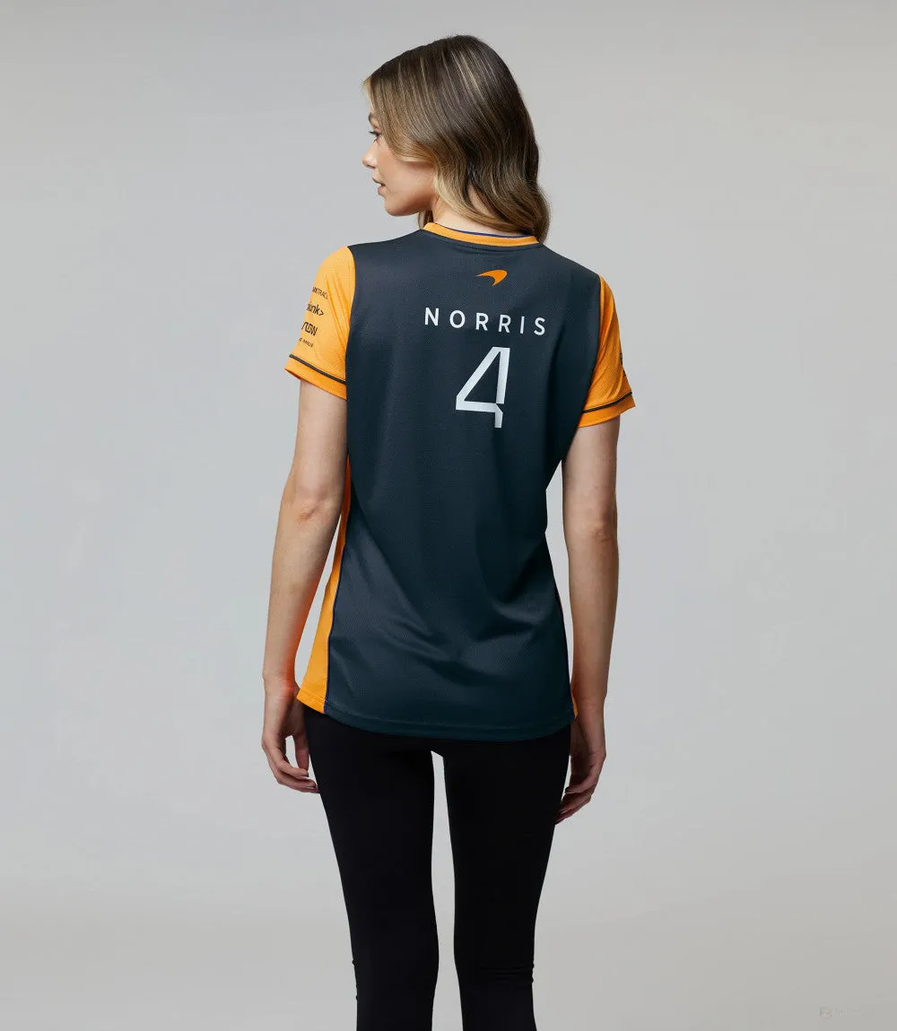 McLaren Womens T-Shirt, Lando Norris Team, Orange, 2022