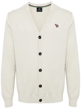 Mens Cardigan Button Thru Zebra