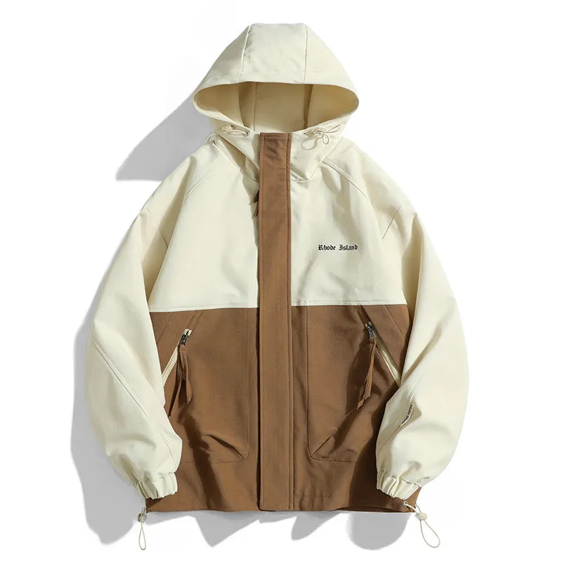 Men's Casual Multicolor Hooded Jacket – Stylish and Comfortable Outerwear for Everyday Wear