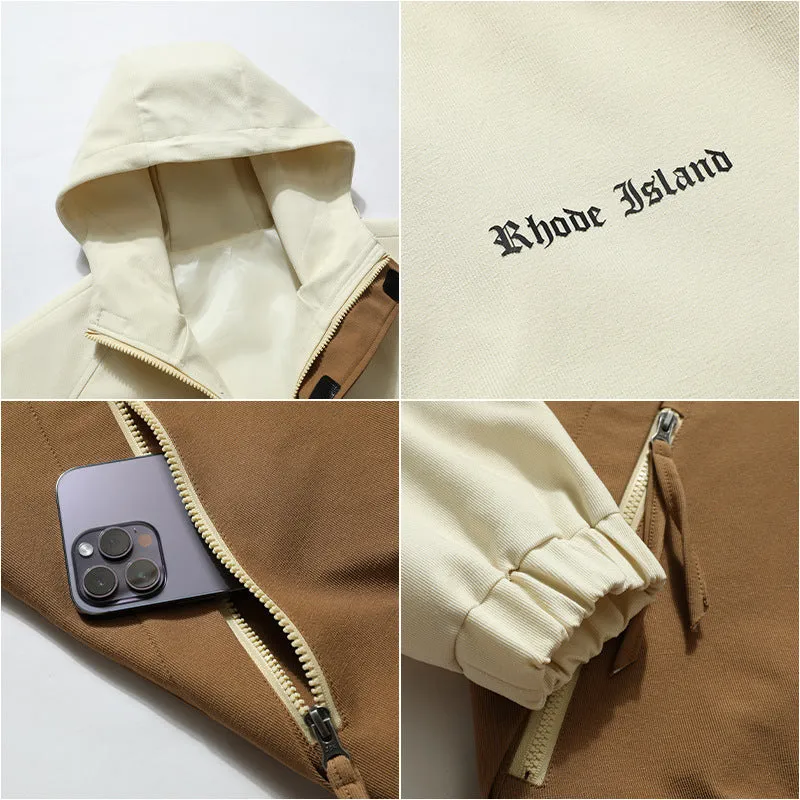 Men's Casual Multicolor Hooded Jacket – Stylish and Comfortable Outerwear for Everyday Wear