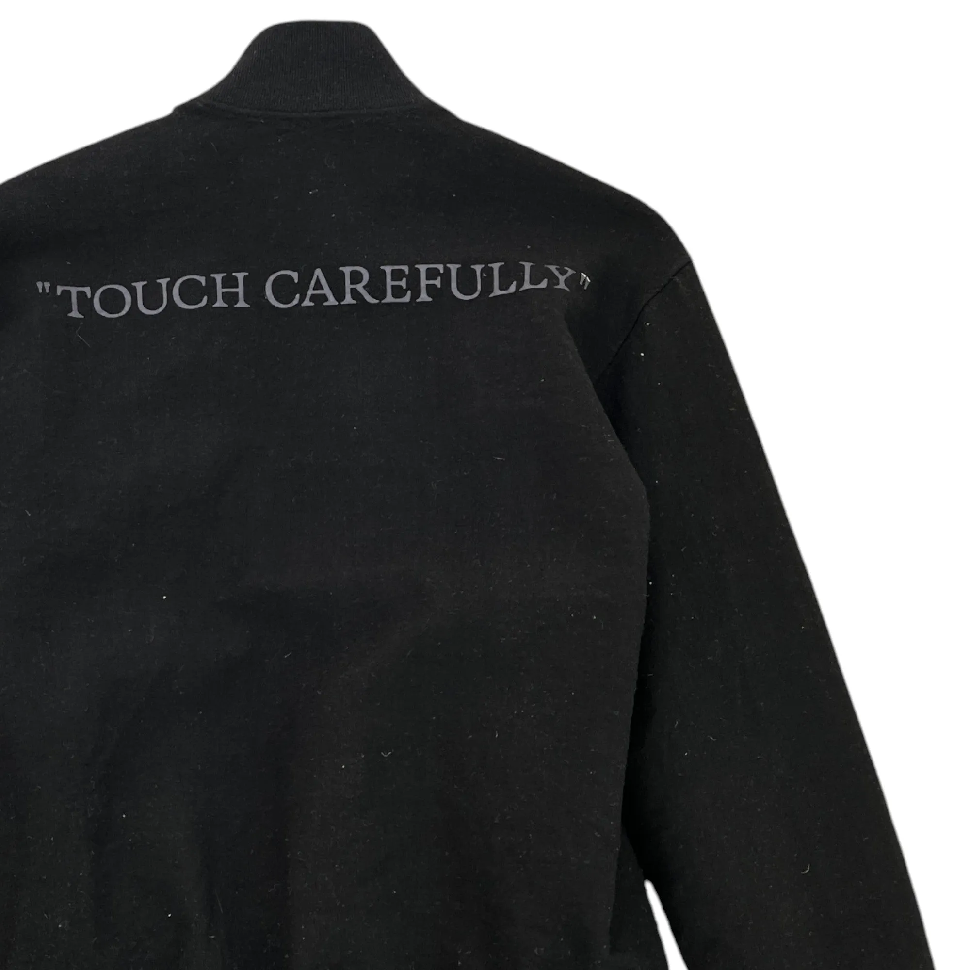 Men's Embroidered Logo Track Jacket Black Size IT 48 / UK M