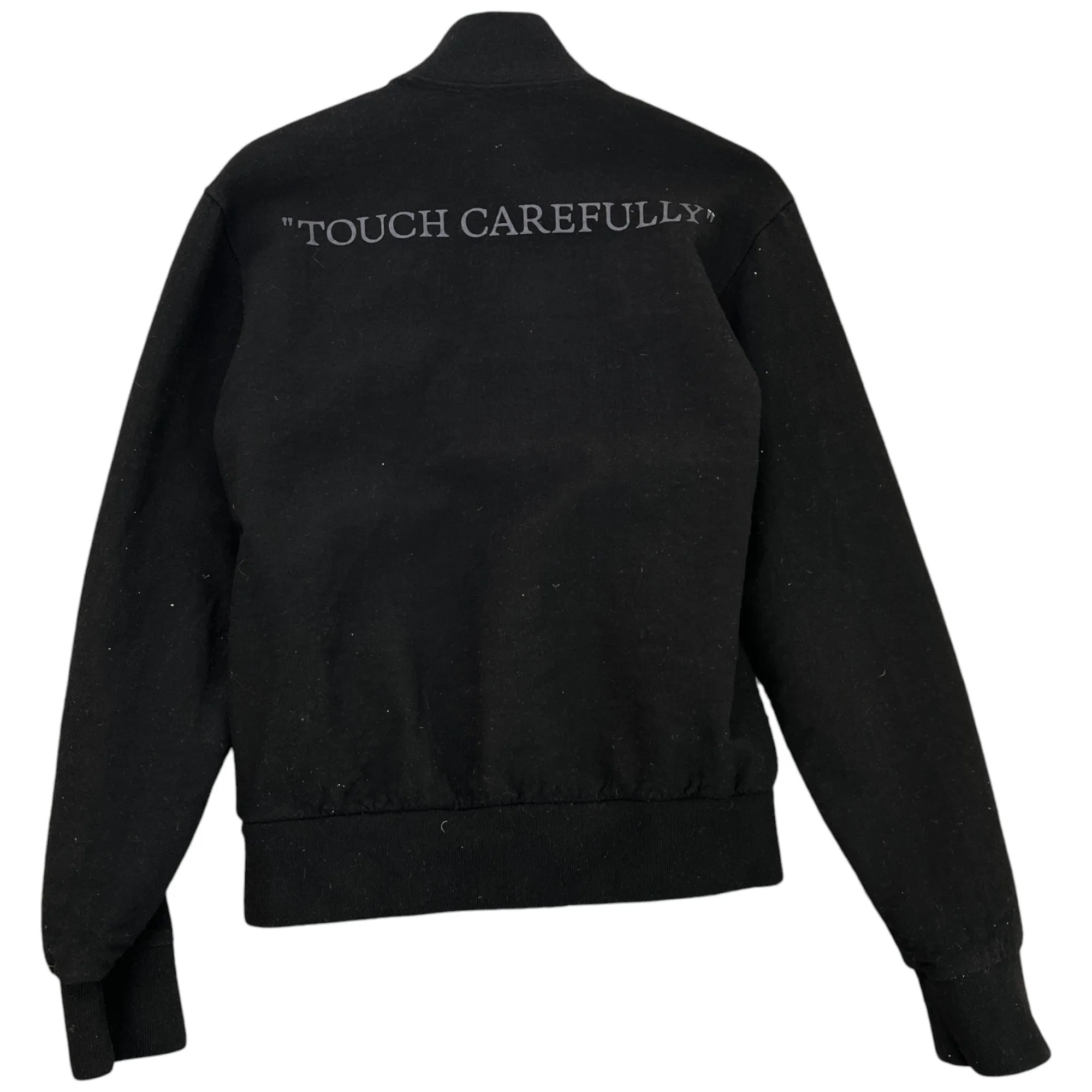Men's Embroidered Logo Track Jacket Black Size IT 48 / UK M