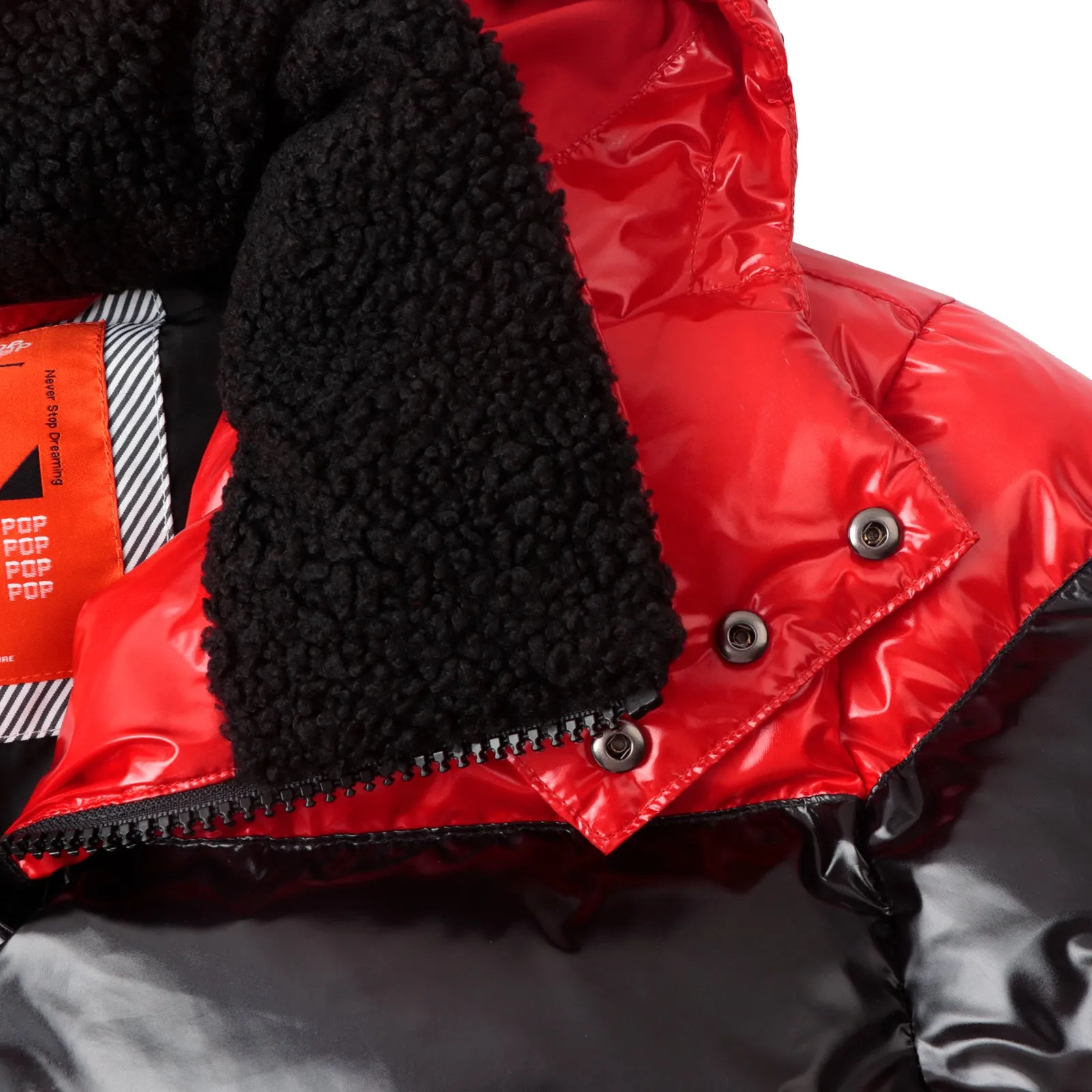 Mens winter Jacket Glossy Shiny Goose Down