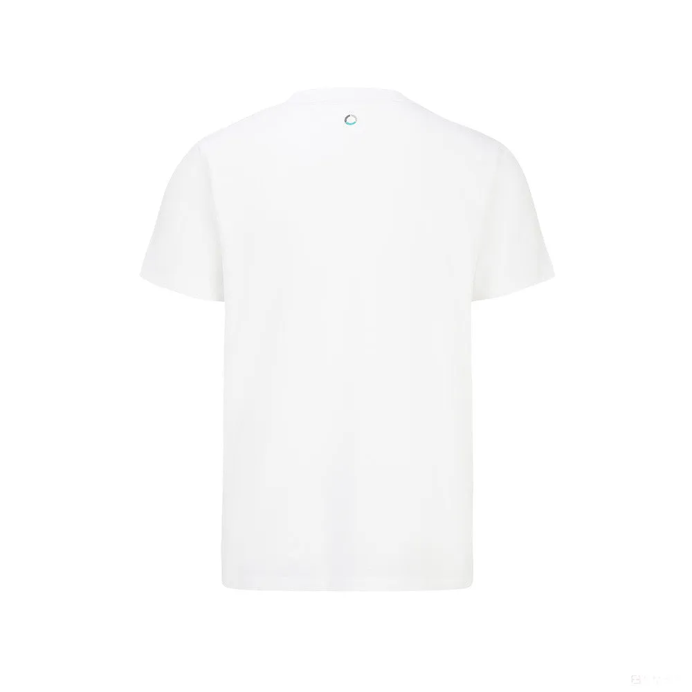 Mercedes T-Shirt, Large Logo, White, 2022