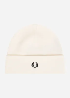 Merino wool beanie - ecru