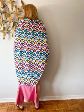Mermaid Tail Beach Towel Cape