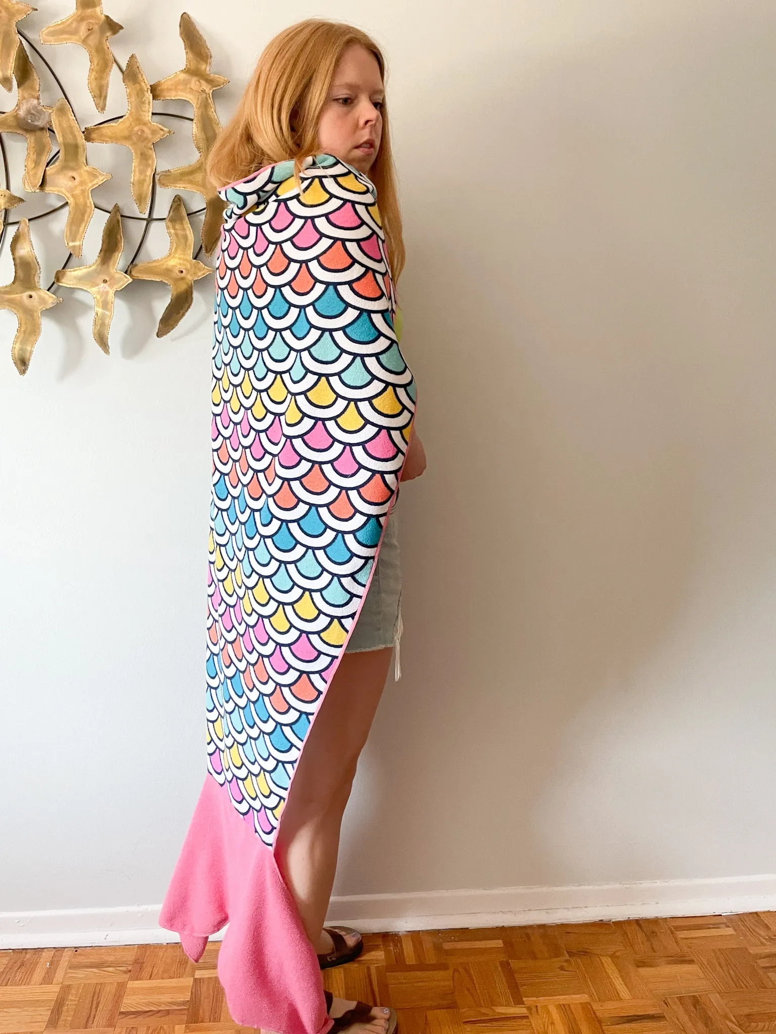 Mermaid Tail Beach Towel Cape