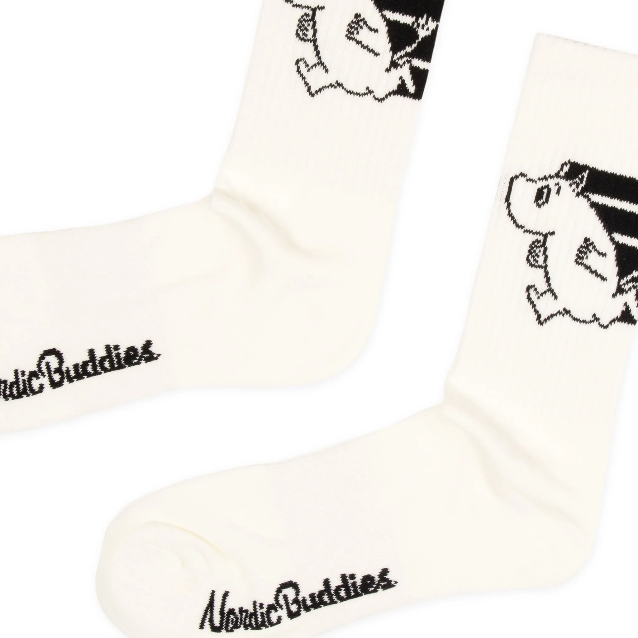 Moomintroll Active Socks and Beanie Combo - Grey & White