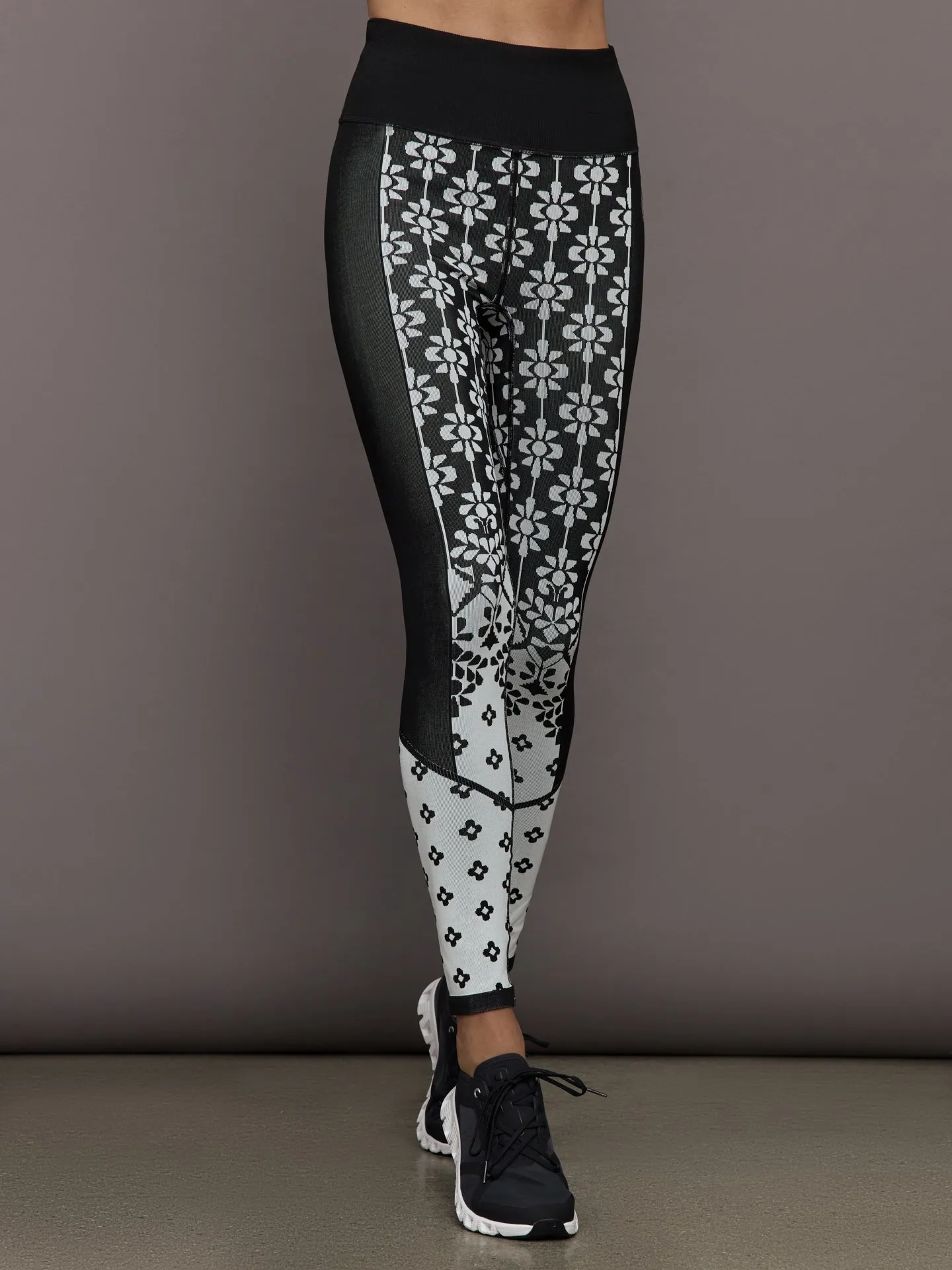 Myoko Jacquard Base Layer Legging - Onyx
