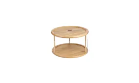 Natural Bamboo Rotating Cosmetics Storage Rack