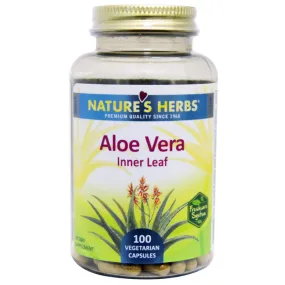 NATURE'S HERBS - Aloe Vera Inner Leaf - 100 Vegetarian Capsules