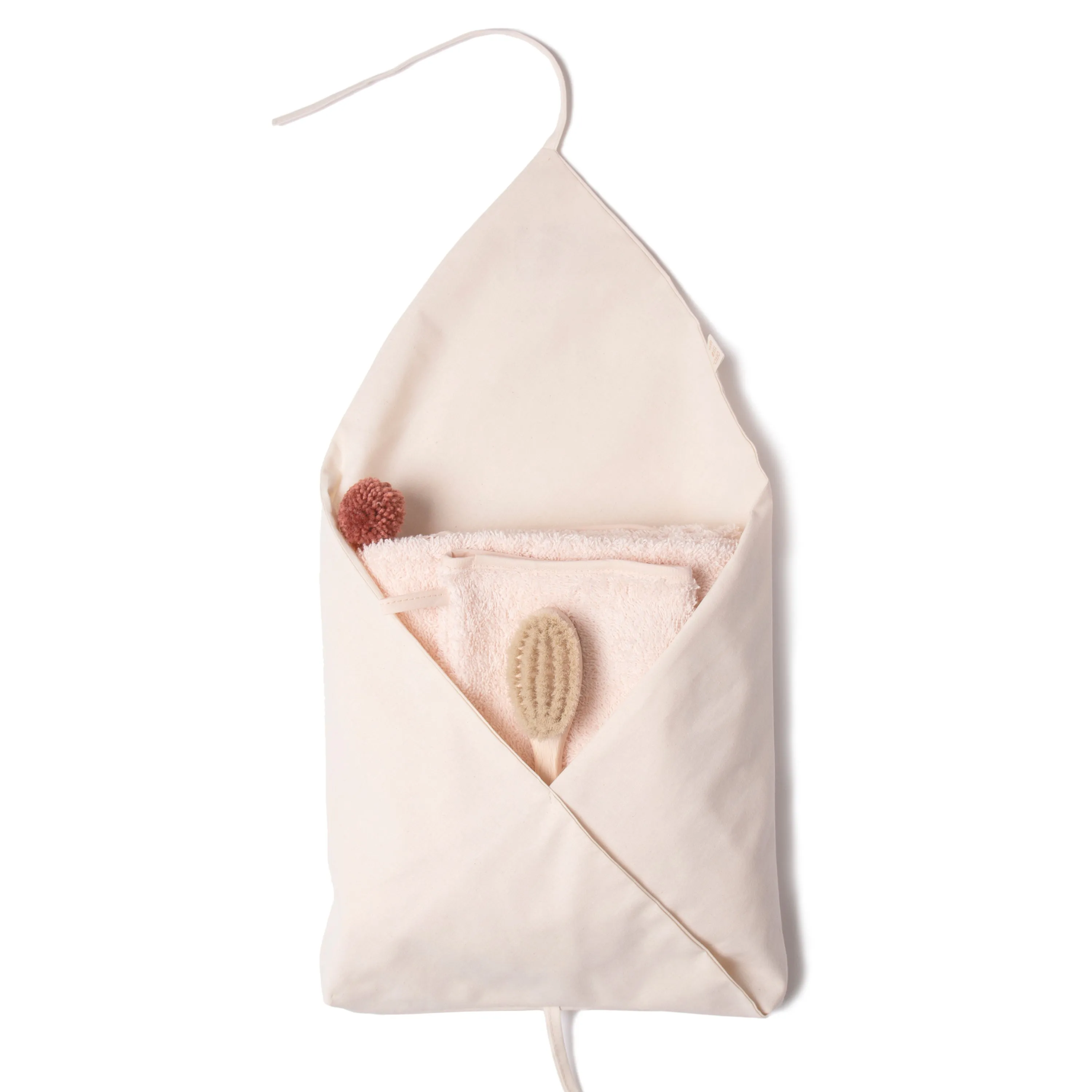 nobodinoz Cute Baby Bath Cape Pink