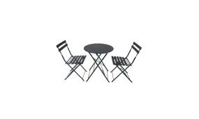 Patio Steel Round Table & Chairs