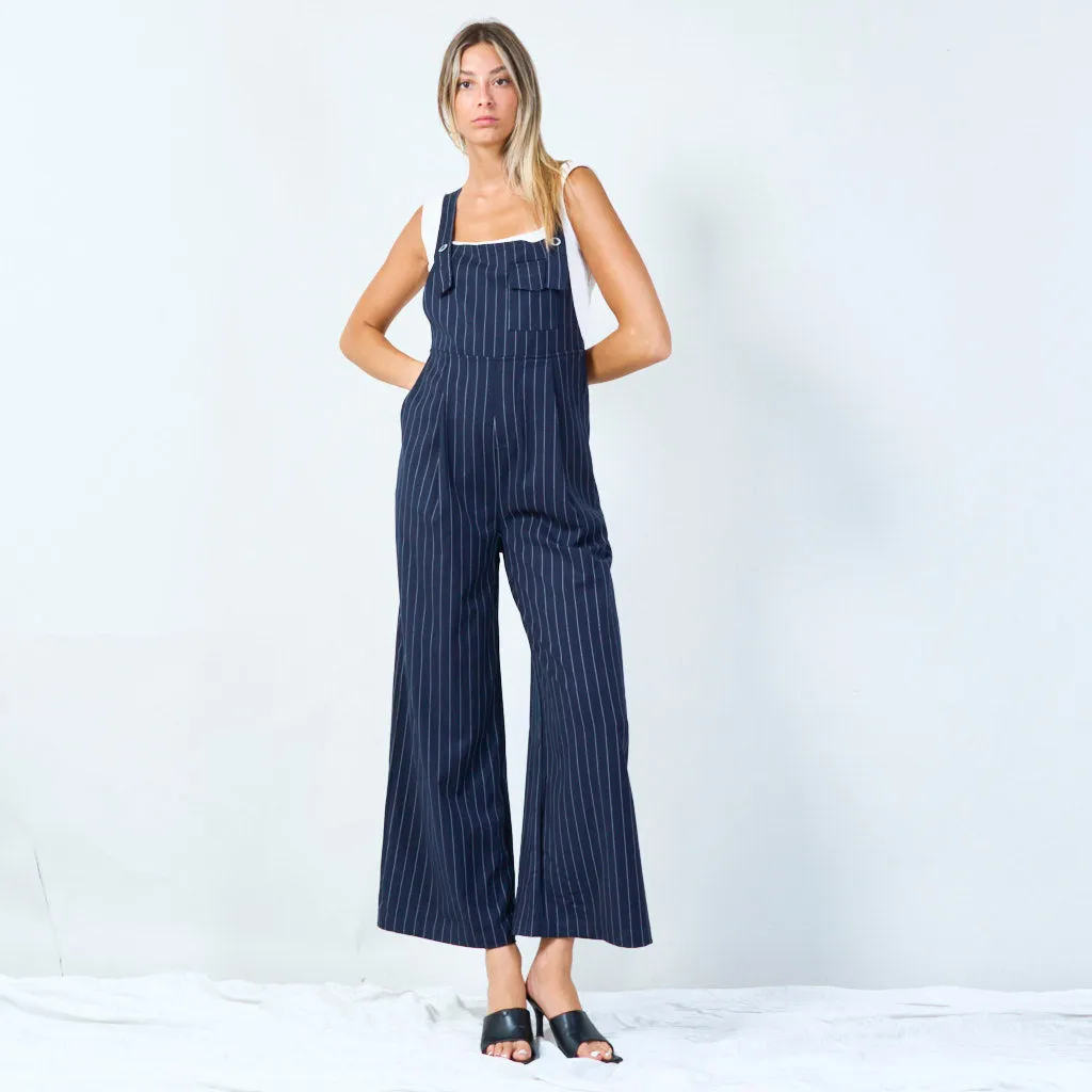 Pinstripe overall jumpsuit wholesale