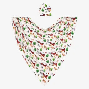 Posh Peanut Nashville Swaddle & Beanie Set