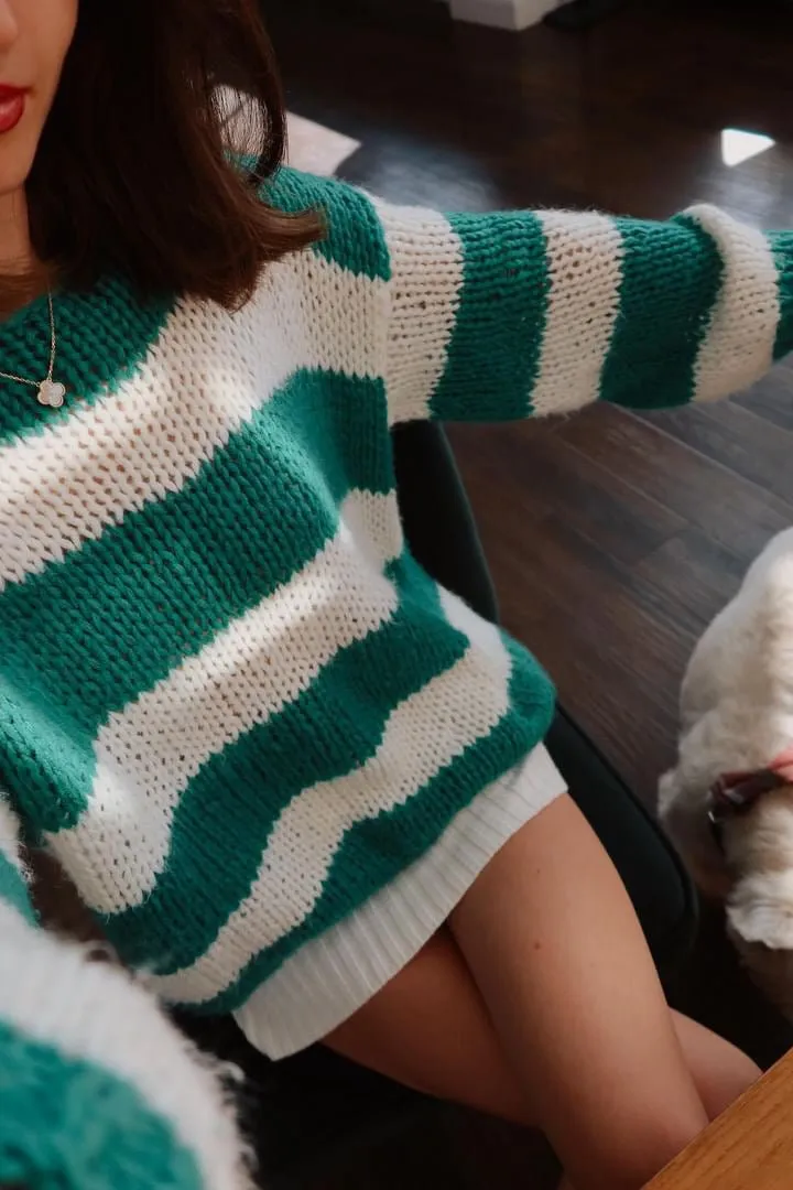 Pre-Order: Green Forget Me Not Jumper