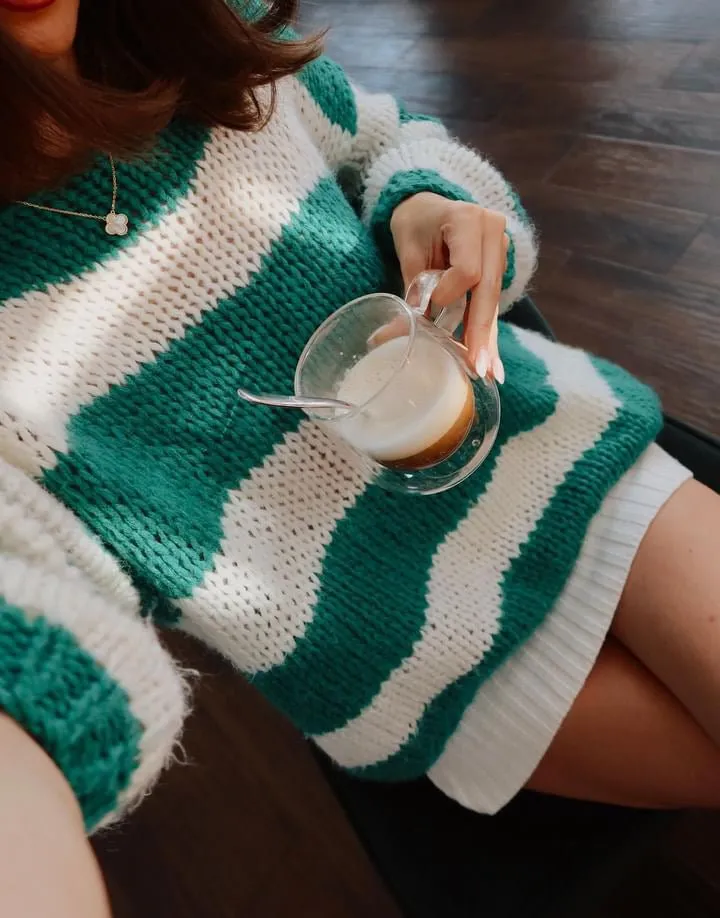 Pre-Order: Green Forget Me Not Jumper