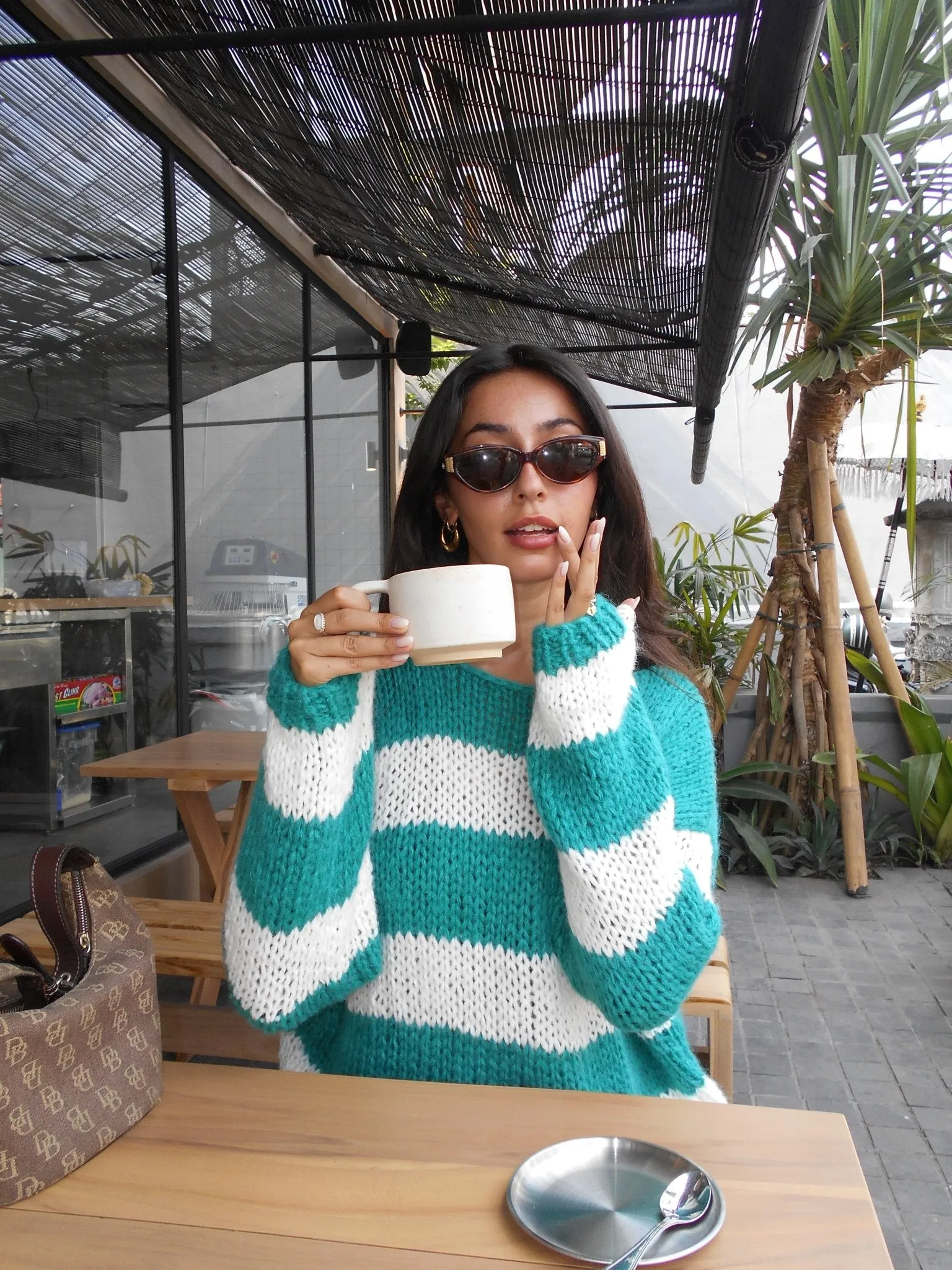 Pre-Order: Green Forget Me Not Jumper
