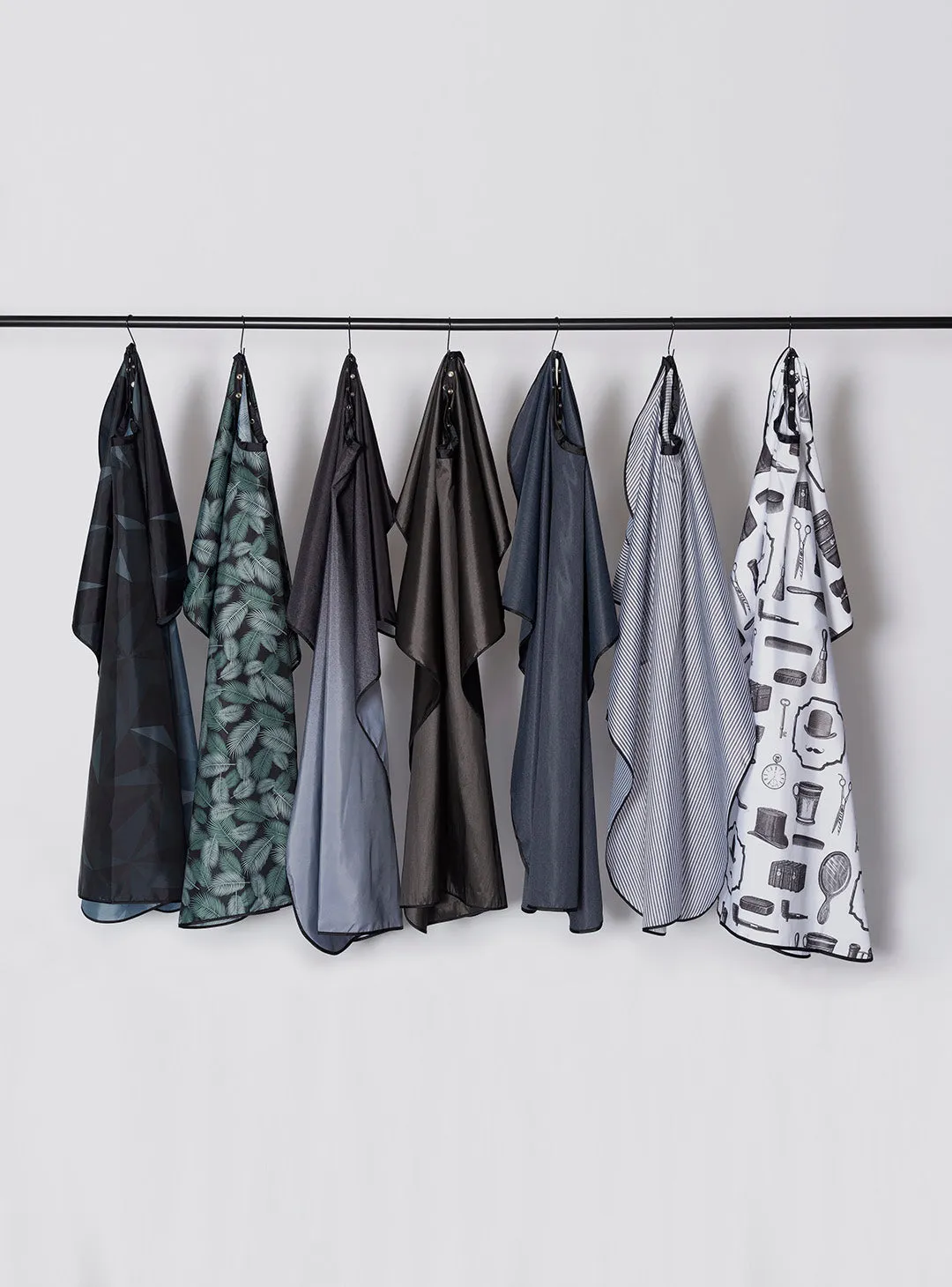 Premium Client Hairstyling Cape - Signature Triangles Print