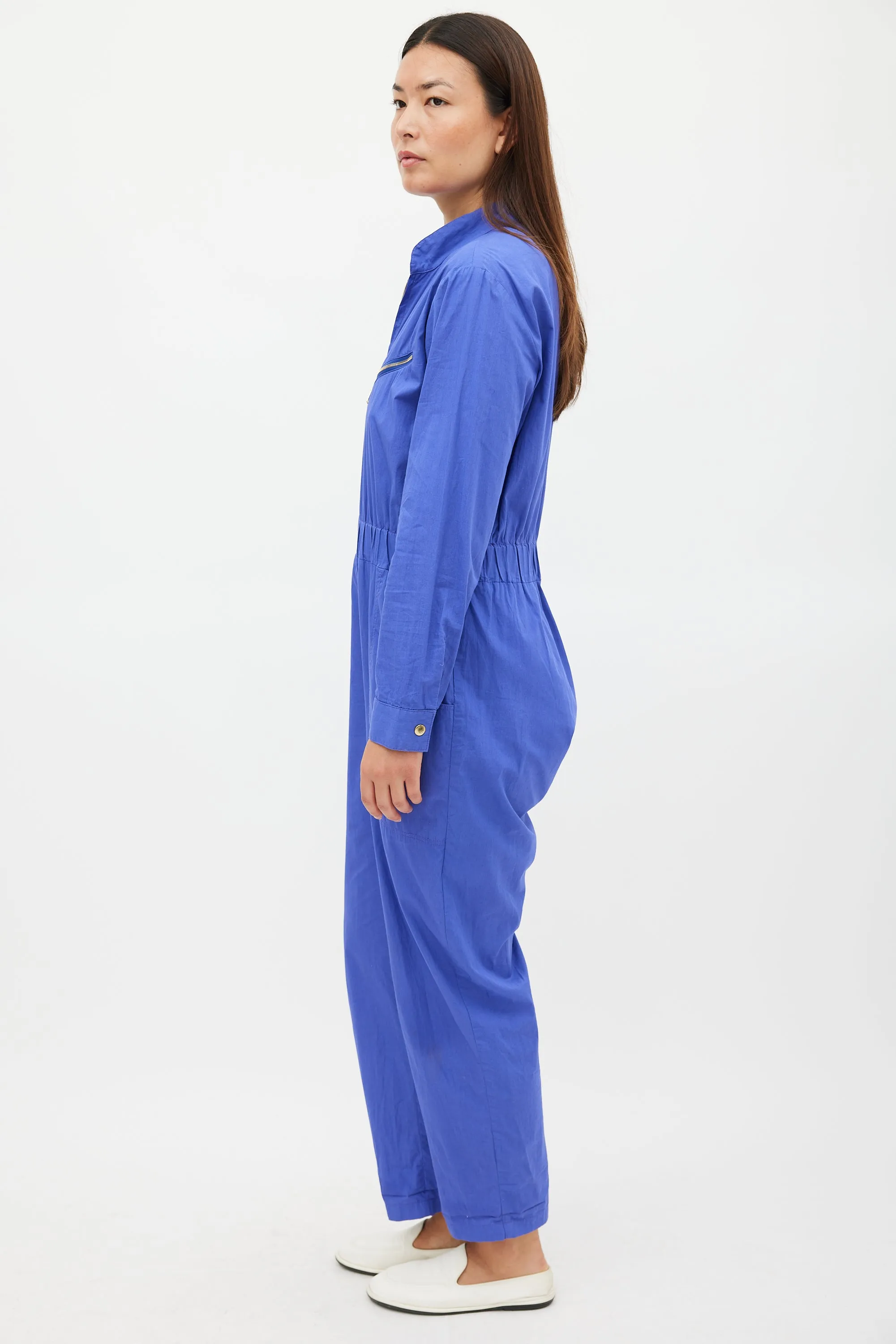 Purple & Gold Zip Jumpsuit