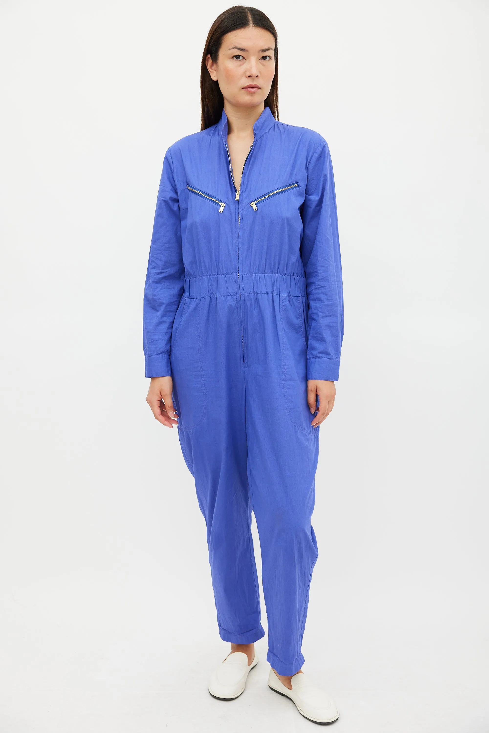 Purple & Gold Zip Jumpsuit