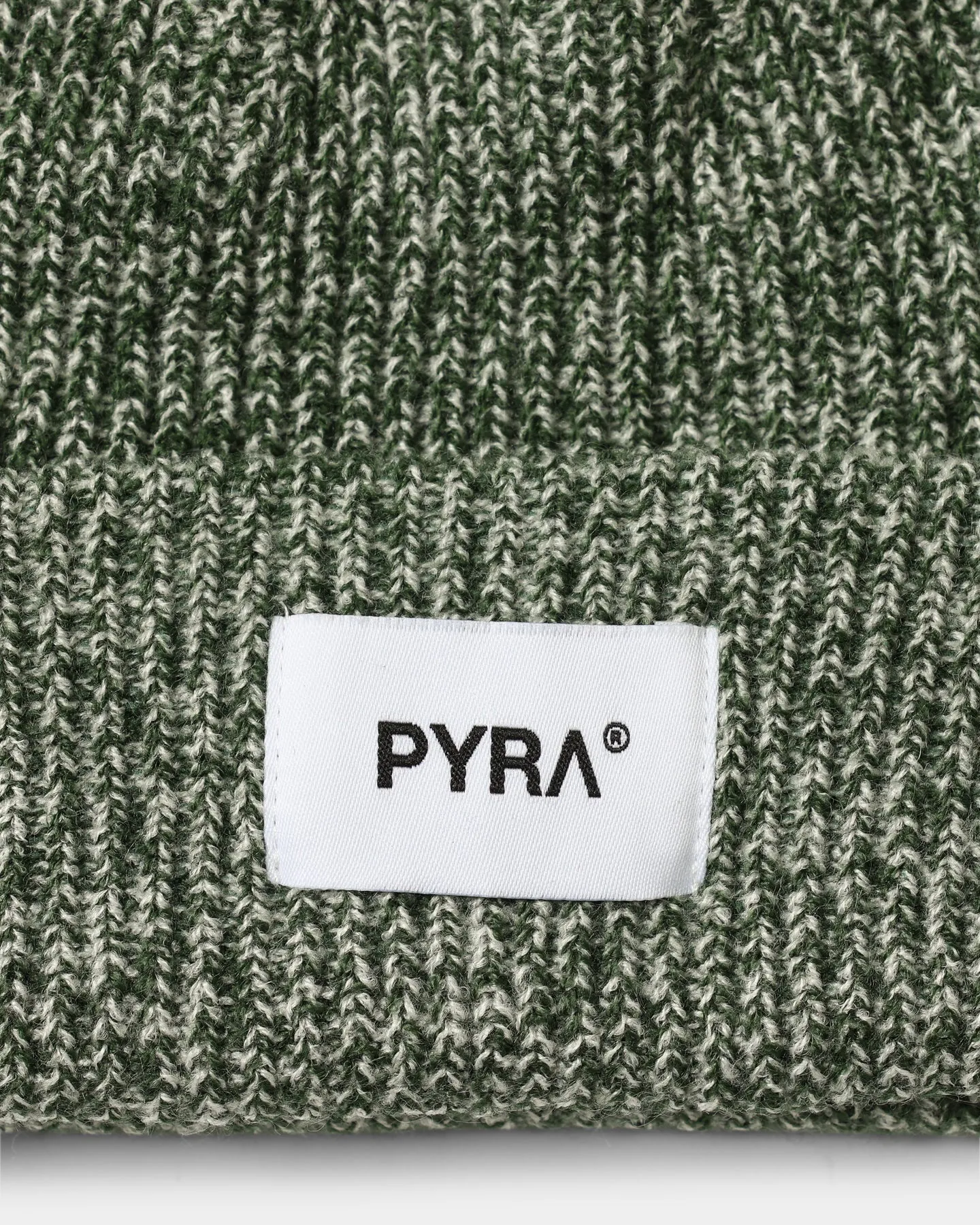 PYRA Alpine Rolled Badge Beanie Forest