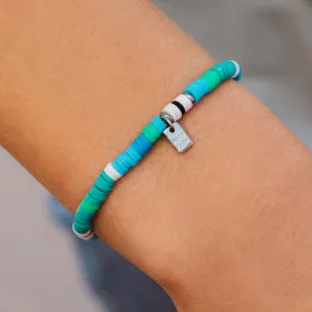 Rainforest Heshi Bead Stretch Bracelet