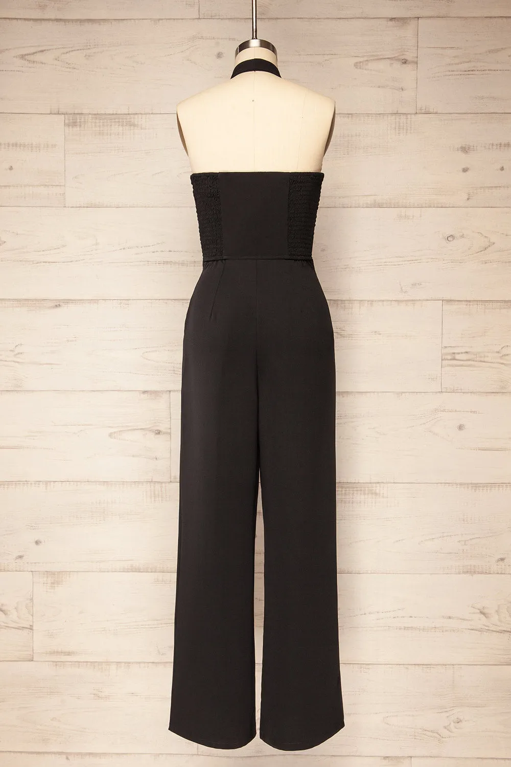 Ramses Black | Jumpsuit w/ Halter-Neck Vest Top