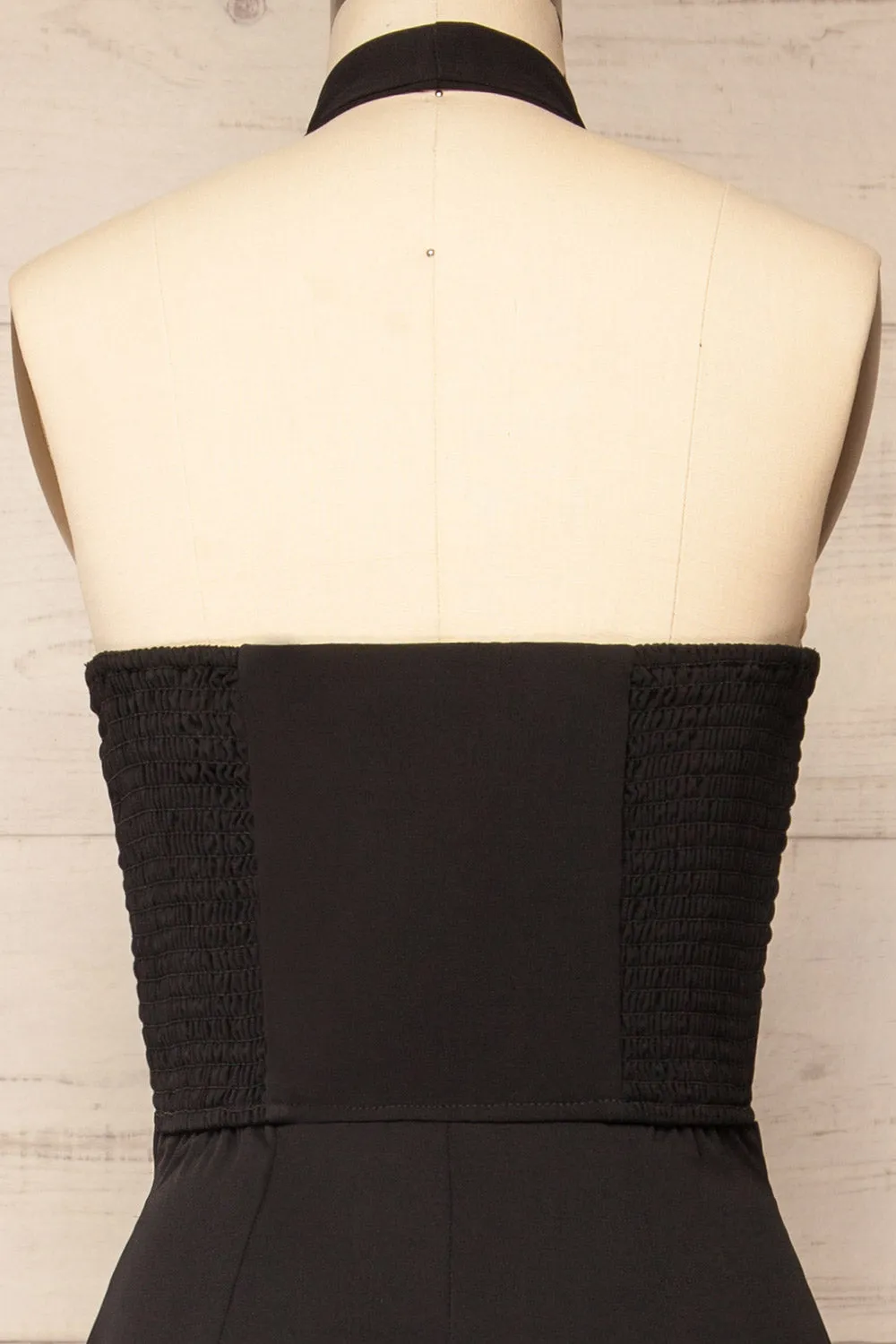 Ramses Black | Jumpsuit w/ Halter-Neck Vest Top