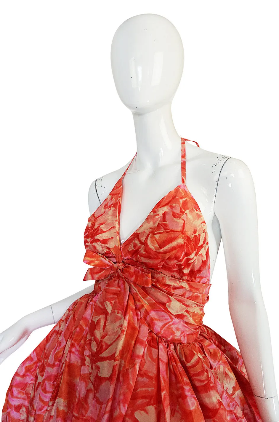 Rare c1958-1960 Norman Norell Silk Taffeta "Bubble" Dress