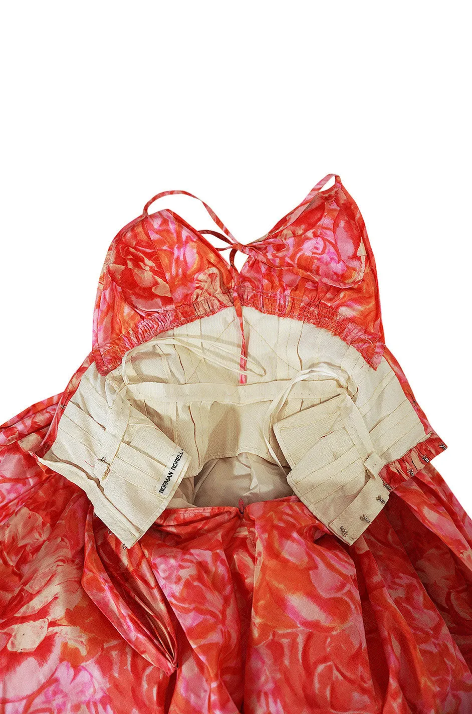 Rare c1958-1960 Norman Norell Silk Taffeta "Bubble" Dress