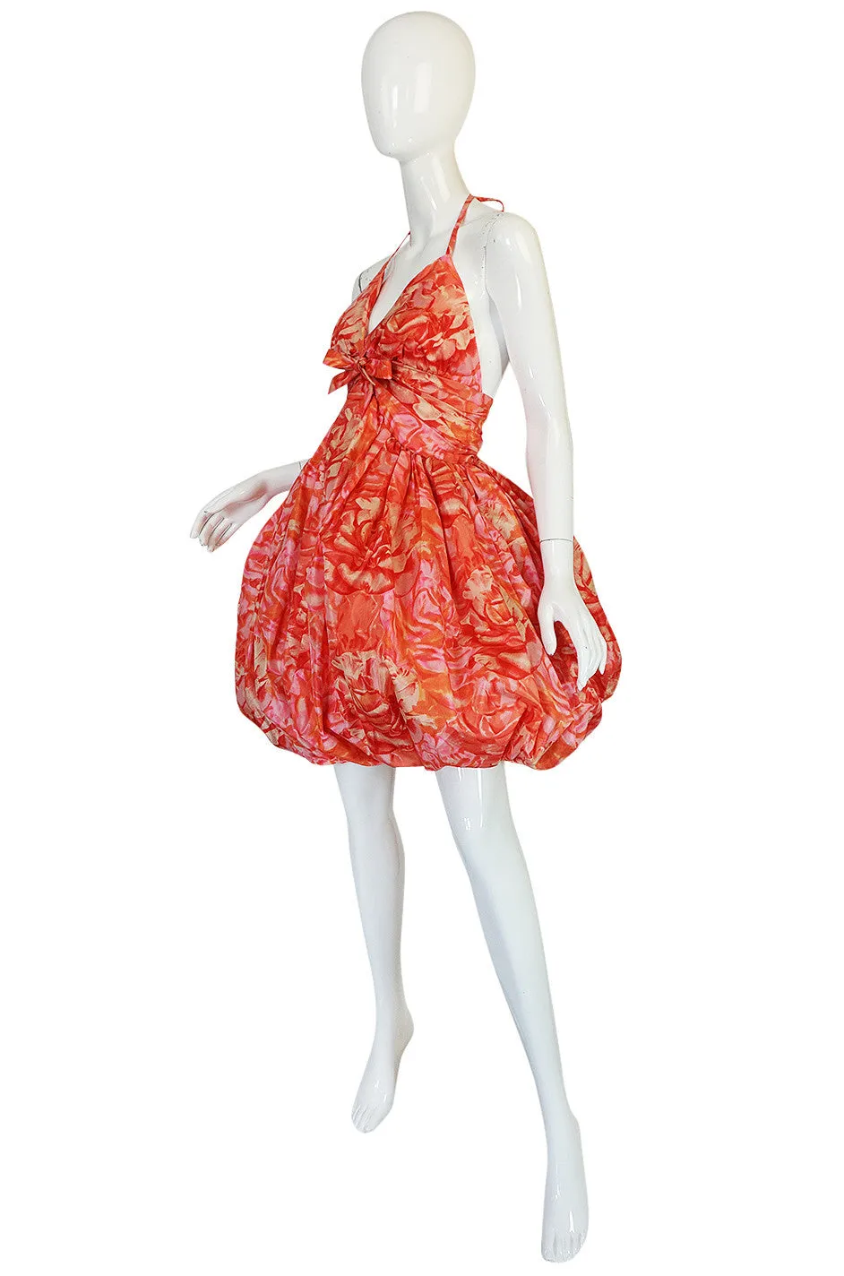 Rare c1958-1960 Norman Norell Silk Taffeta "Bubble" Dress