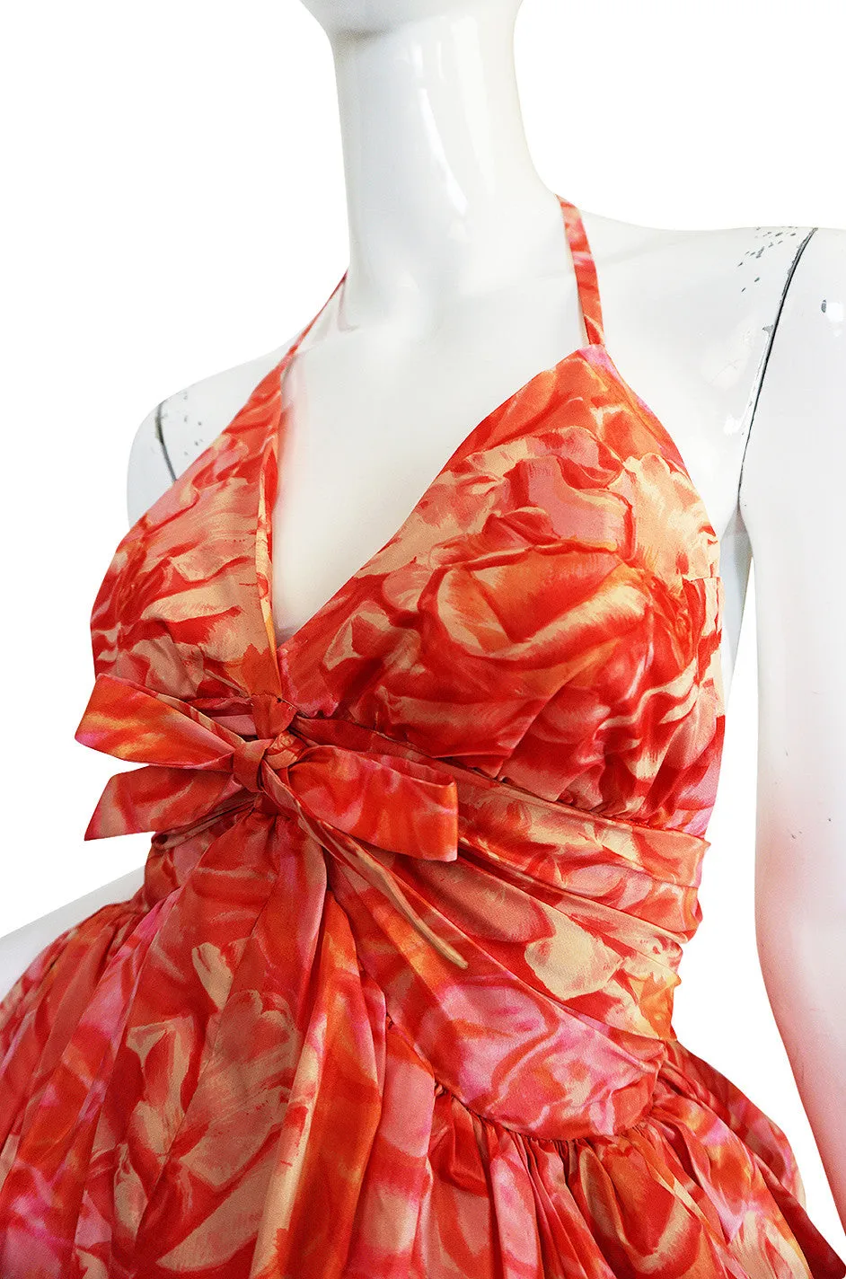 Rare c1958-1960 Norman Norell Silk Taffeta "Bubble" Dress