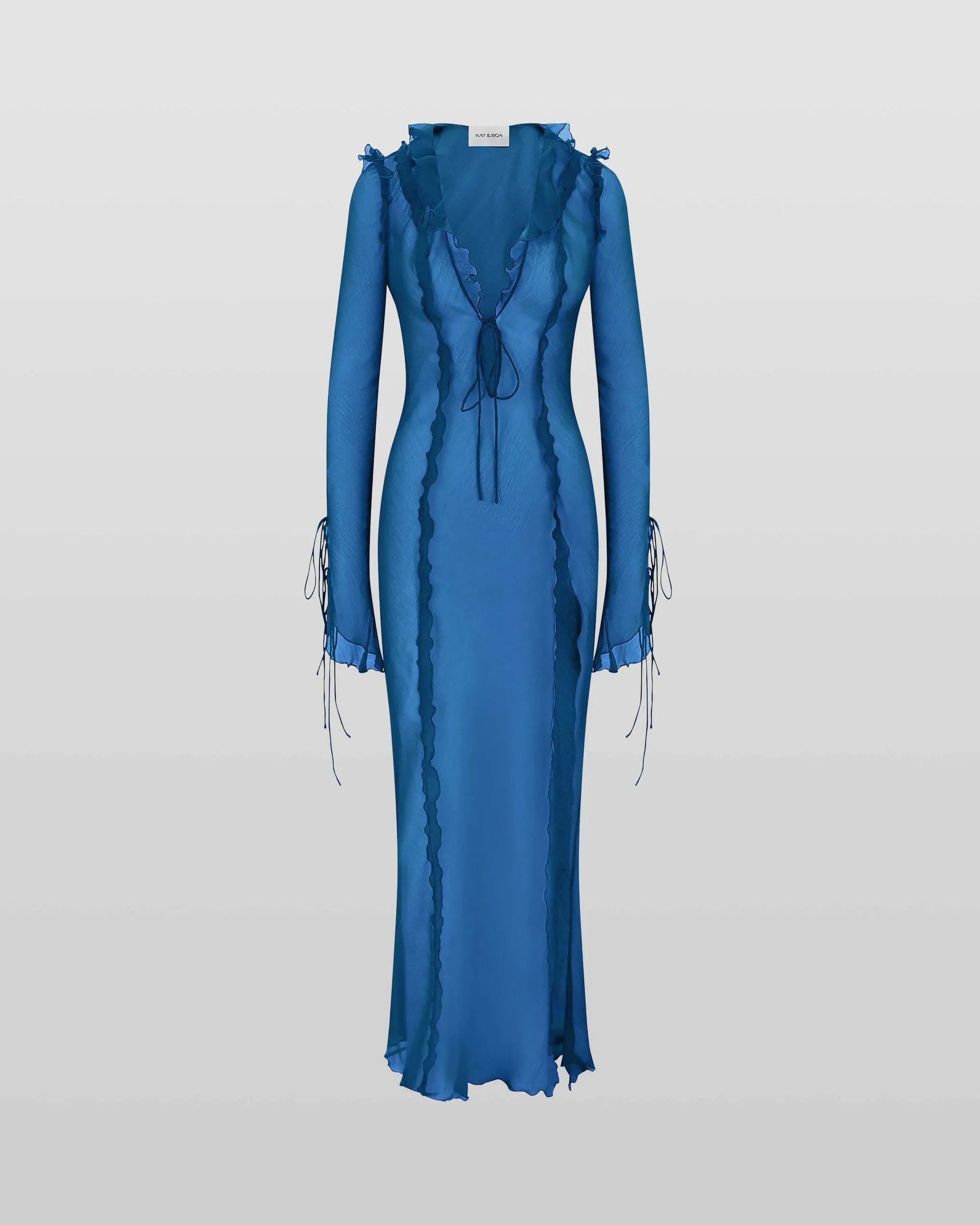 Rat and Boa Farretti Dress in Blue
