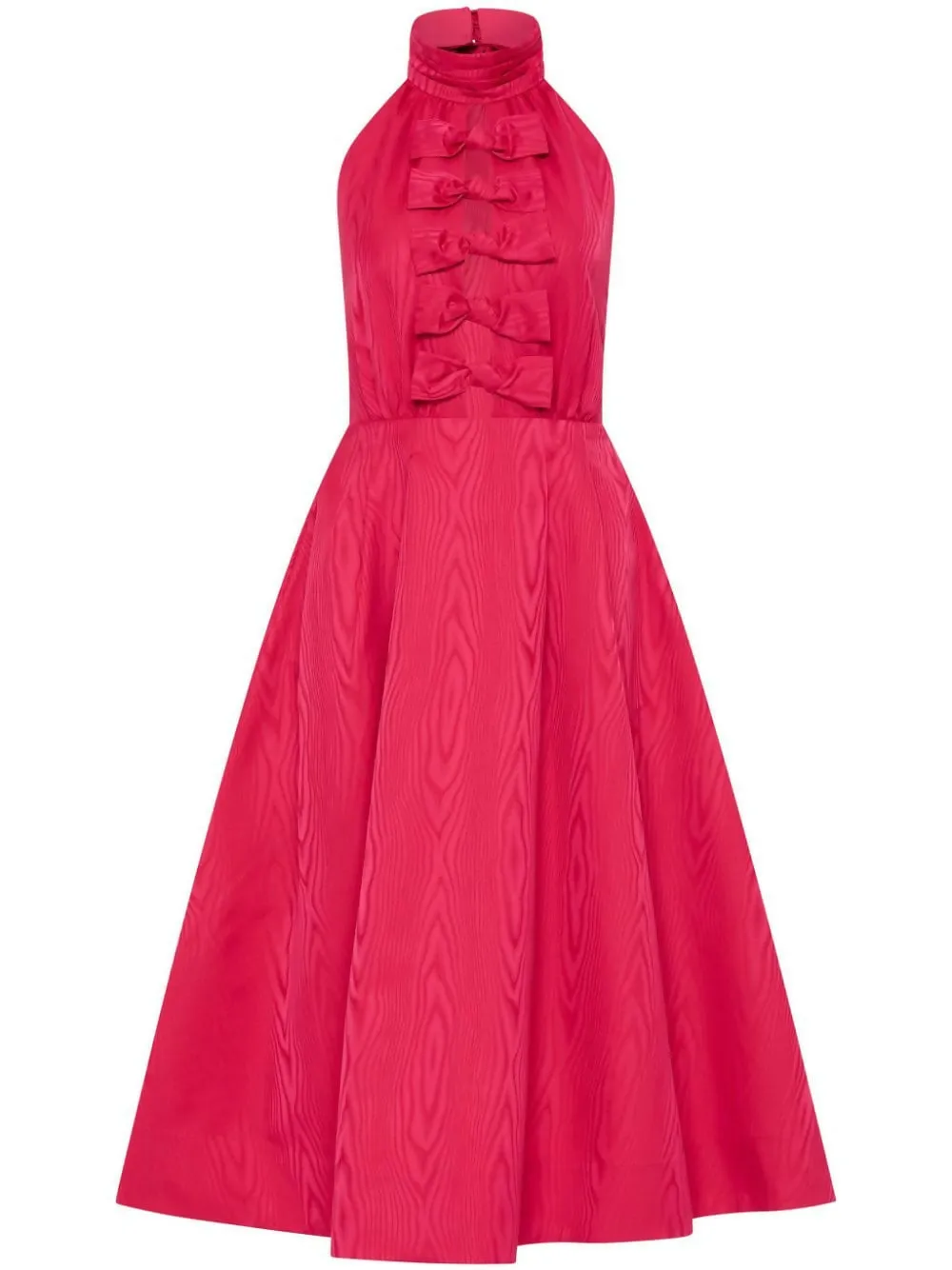 Rebecca Vallance Tahlia Halterneck Midi Dress Pink Size 8 & 10