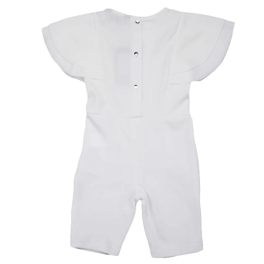 REDTAG Girl's White Jumpsuits/Playsuits