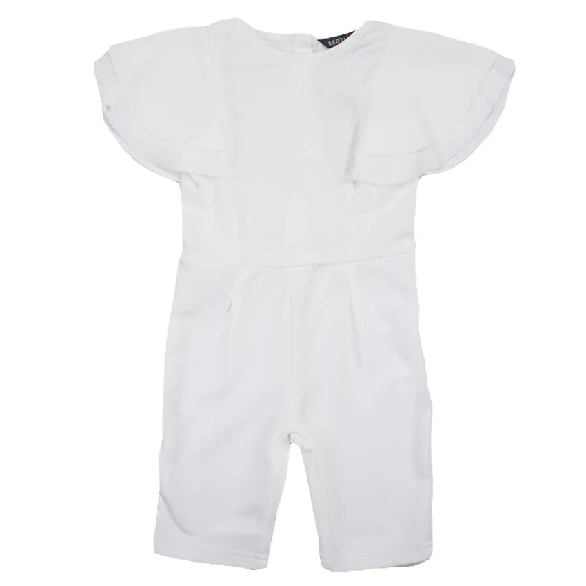 REDTAG Girl's White Jumpsuits/Playsuits